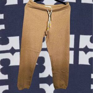 Tory Burch Sport French Terry Sweatpants Natural Heather Size XS